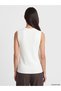 Peak New Season White V-Neck Women's Knitwear Vest - 4