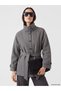 Two Mt Shop Quality Lcw Everyday Gray Stand Collar Women's Cashmere Coat