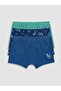 Peak New Season Navy Blue Boys' Printed Boxer 3-Pack - 6
