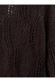 Nevavm Farkıyla Lcw Curve Brown Knitwear Openwork Oval Collar Women's Sweater - 4