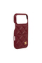 Burgundy Leather Phone Case with Card Holder Dk545 iPhone 17 Pro - 3