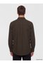 Ozmarka New Season Brown Regular Fit Oxford Men's Shirt - 4