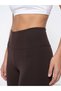 Koor Sport Brown Raschel Plain Super Skinny & Extra Narrow Women's Sports Leggings with Nevavm Difference - 4