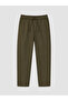 Ozmarka New Season Khaki Relax Fit Gabardine Men's Trousers - 5