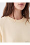 Özmarka New Season Beige Oversize Women's Thick Sweatshirt Tunic - 3