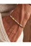 Gold Silver Color Detailed Men's Steel Bracelet