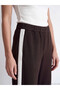 Alita City Lcw Grace Brown Interlock Plain Standard & Regular Wide Leg Women's Trousers with a Difference - 3