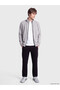 Vizyon New Season Gray Stand Collar Men's Zippered Sweatshirt - 2