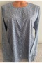 Er Clothing Paper Print Combed Cotton Blouse Long-Sleeved Crew Neck Front Button Floral - 8