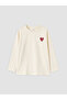 Two Mt Shop Quality Ecru Combed Cotton Printed Standard & Regular Long Sleeve Girls' T-Shirt - 2