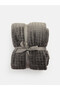 Alita City with a Difference from Lcw Home Anthracite Plain 200X220 cm Double Blanket - 3