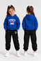 Girls' Hooded Tracksuit Set – Printed Hoodie Sweatshirt and Sweatpants Winter Outfit