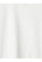 Alita City White Combed Cotton Plain Oversize Women's Sports T-Shirt with a Difference - 6