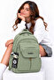 Waterproof Fabric Unisex Daily, Travel, School Backpack 2601 Khaki
