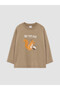 Two Mt Shop Quality Green Printed Long Sleeve Boys' T-Shirt