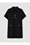 Quality Pieces from Çelebi Store Shirt Roba Collar Glitter Mini Dress - 6