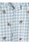 Ozmarka New Season Blue Shirt Collar Boys' Pajama Set - 8