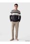 Quality Parts from Çelebi Store Zero Roba Yaka Striped Men's Knitwear Sweater - 3