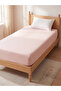 Alita City Lcw Home Ecru Plain Single Bed Sheet with Difference in Color