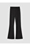 Black Spanish Flare Women's Sports Leggings Pants - 6