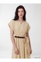 Two Mt Shop Quality Lcw Comfort Beige Plain Dress - 2
