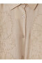 Two Mt Shop Quality Lcw Modest Beige Embroidered Women's Shirt Tunic - 6
