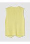 Özmarka New Season Yellow V-Neck Women's Knitwear Vest - 6