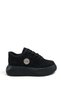 Astra Vera Women's Sneaker 0012956 Suede Black Black - 6