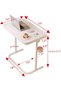 Foldable Simple Side Table, Movable Lifting Table, Multifunctional side table for Bedroom - 3