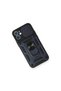 غطاء سيليكون لـ Apple iPhone 11 مع حلقة عدسة - أزرق داكن - 3