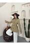 Stand-Up Collar Belt Buckle Detail Seasonal Medium Length Trench Coat - 4