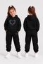 Girls' Hooded Tracksuit Set – Printed Hoodie Sweatshirt and Sweatpants Winter Outfit