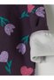 Alita City Farkıyla Mürdüm 3 Threaded Floral Standard & Regular Girls' Sweatshirt - 4