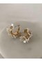 Xuping White Lily Flower Bouquet Pearl Stud Earrings - Glamorous Non-Tarnish Anti-Allergy Vintage Fade-Resistant Chic Gift Trend Women's Earrings - 3