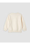 Two Mt Shop Quality Ecru 3 Thread Raster Printed Standard & Regular Girls' Sweatshirt - 3