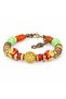 Red Green Beaded Seahorse Figured Bracelet – Stylish Accessory with Gold Detail - 2