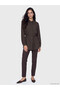 Alita City Lcw Modest Brown Women's Shirt Tunic with Belt at the Waist - 2