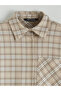 Alita City Lcw Modest Brown Plaid Women's Shirt with a Difference - 6