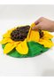 Sunflower Folding Dog Treat and Sniff Mat - Intelligence Enhancing Slow Feeding 60X60 cm - 3