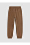 Two Mt Shop Quality Lcw Kids Brown Dobby Flat Standard & Regular Elastic Leg Boys' Pants - 3