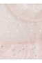 Ozmarka New Season Pink Ruffled Girls' Glittery Layered Dress - 4