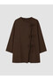 Alita City Lcw Modest Brown Straight Base-Length Women's Kimono with a Difference - 5