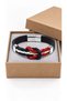 Nevrantis Sailknot Black Leather Men's Bracelet - Red White Navy Blue Knot - 3