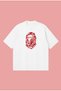 Bape Kisses Printed Oversize Boxy Cut Unisex 100% Cotton Tshirt |   Streetwear