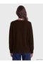 Alita City Lcw Modest Brown Knitwear Plain Women's Cardigan with a Difference - 4