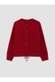Alita City Lcw Modest Red Knitwear Patterned Short Women's Cardigan with a Difference - 5