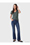 Two Mt Shop Quality Lcw Everyday Green Plain Standard & Regular Short Sleeve Women's T-Shirt