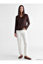 Two Mt Shop Quality Lcw Everyday Brown Plain Standard & Regular Long Sleeve Women's T-Shirt - 2