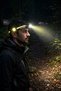 LED Headlamp Rechargeable - COB 230° Wide Beam Head Light with XPE Spotlight - USB Type-C Waterproof Head Torch - 5