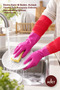 2 Pieces of Long Dishwashing Gloves – Extra Thick Size M, Protective Gloves for Dishwashing, Dishwashing Gloves